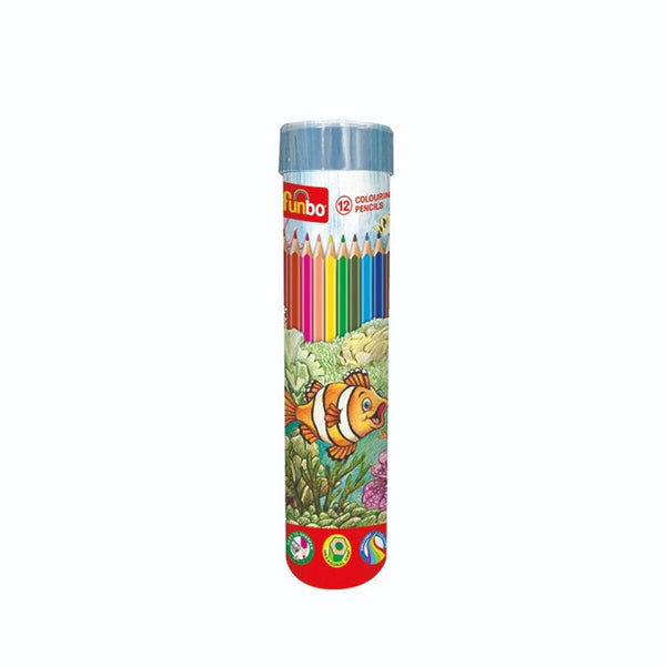 FO-CLPT-12 Funbo Colour Pencil Set – 12 Colours in Tube Pack