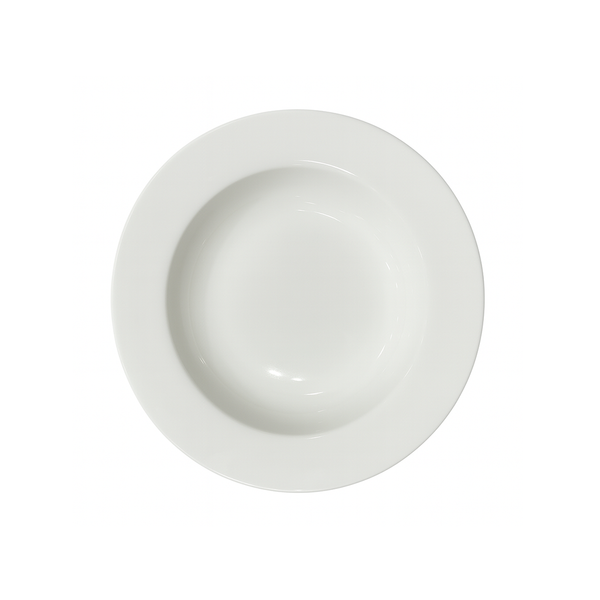 White ceramic bowl on a white background