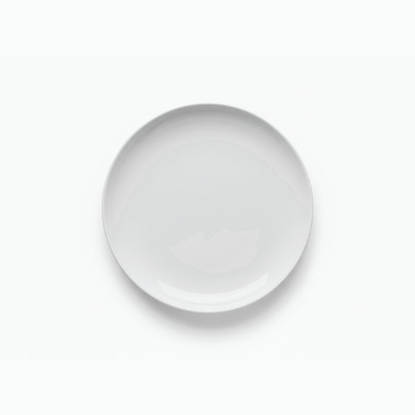 Clear glass sphere on a white background