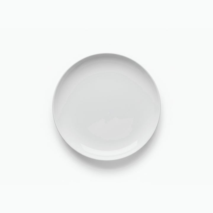 Clear glass sphere on a white background