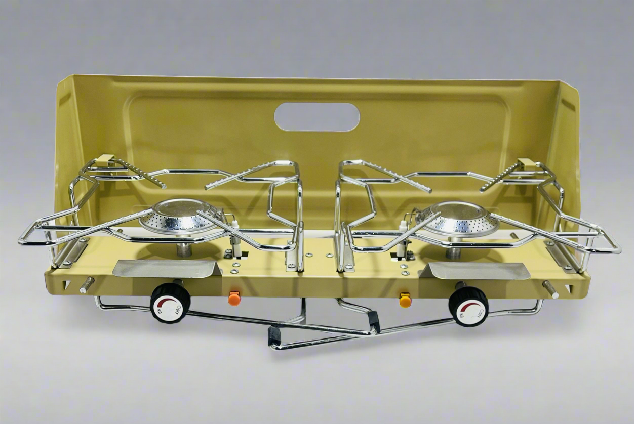 6637 Double Burner Foldable Stove