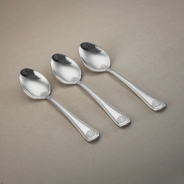 CUT0010361 Stainless Steel Dinner Spoon 3-Piece Set – Mirror Finish – 20 cm (H)