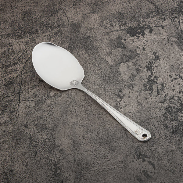 CUT0010389 Stainless Steel Flat Rice Server – Mirror Finish