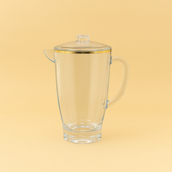 HS-13216 Acrylic Water Jug with Gold Line – Elegant & Durable