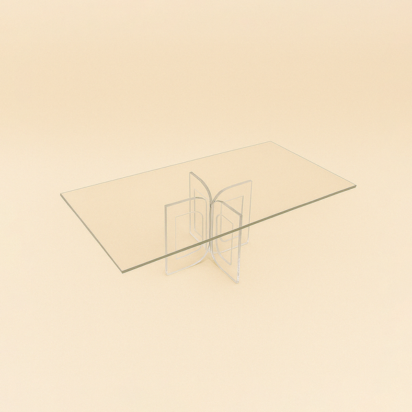 HO-832REC-ST Acrylic Rectangular Cake Plate -9cm (H) x 20cm (L) x 30cm (W)