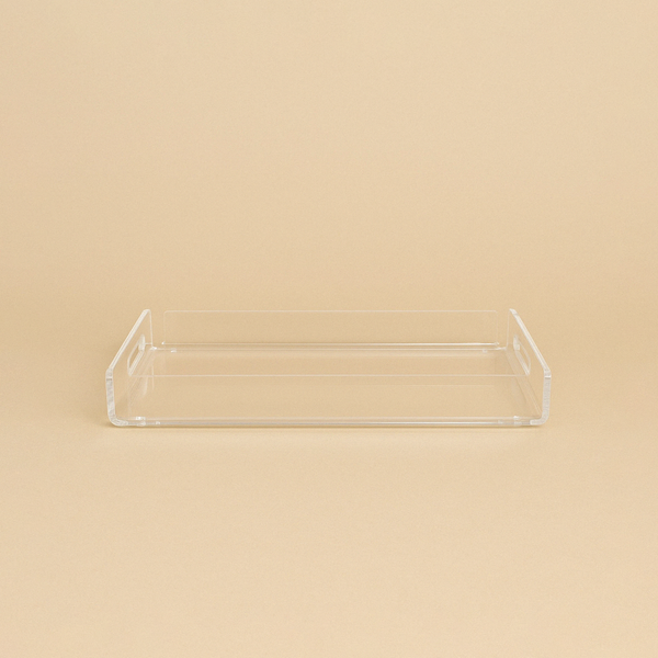 HO-893A-ST Rectangular Acrylic Serving Tray - 37cm (W) x 24cm (L) x 5cm (H)
