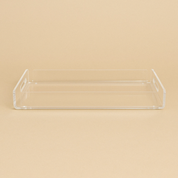 HO-893A-LT Rectangular Acrylic Serving Tray - 48cm (W) x 33cm (L) x 5cm (H)