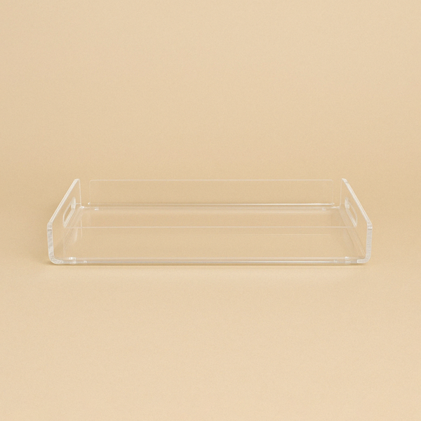 HO-893A-MT Rectangular Acrylic Serving Tray - 43cm (W) x 28cm (L) x 5cm (H)