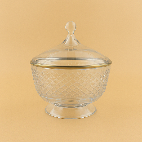 HS-13222 Acrylic Salad Bowl with Lid – 25.2 x 11.5 cm