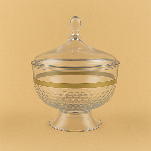 HS-13223 Acrylic Salad Bowl with Lid – 25.3 x 11.9 cm