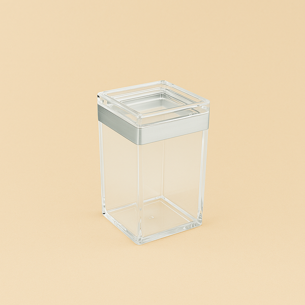 HS-A135 Acrylic Airtight Canister - 17cm (H) x 8.5cm (W) x 8.5cm (L)