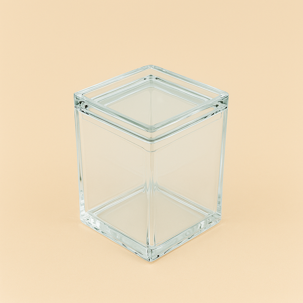 2843 Acrylic Airtight Canister - 13cm (H) x 8.5cm (W) x 8.5cm (L)