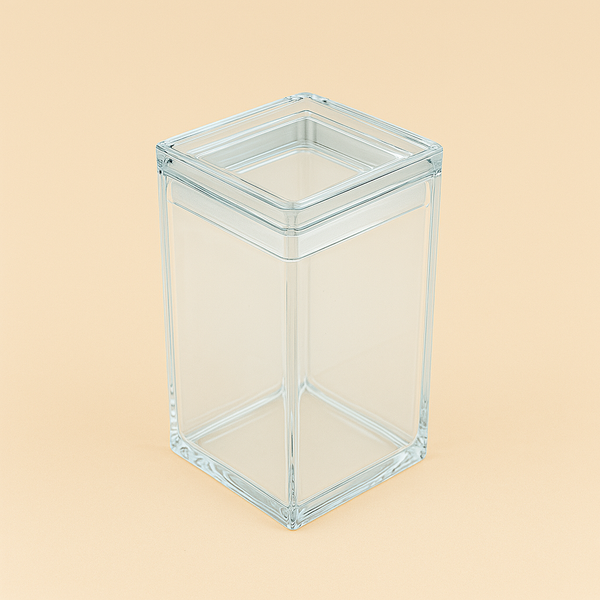 HS-A142 Acrylic Airtight Canister - 20cm (H) x 8.5cm (W) x 8.5cm (L)