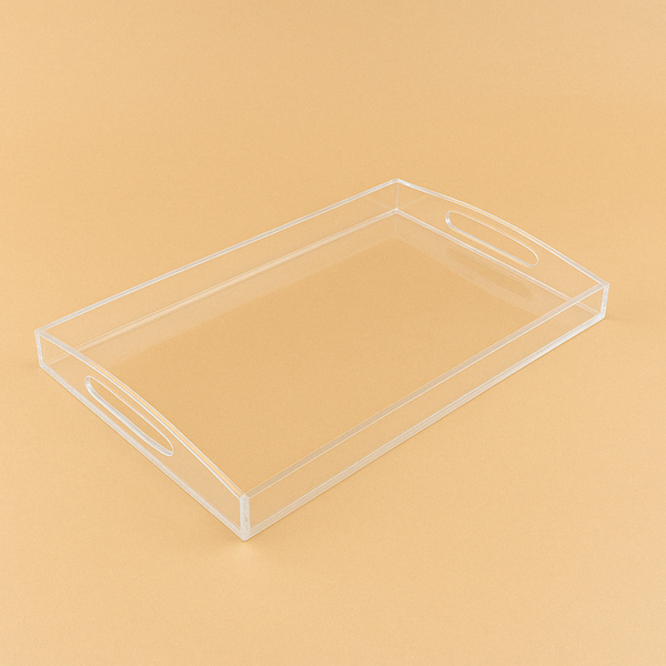 HO-843-XLT Rectangular Acrylic Serving Tray - 51cm (W) x 34cm (L) x 3cm (H)