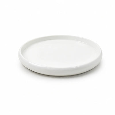 346G-002E-HJ21706 Ceramic Salad Plate – 22.1cm – Matte Off-White Finish – Minimalist Round Design