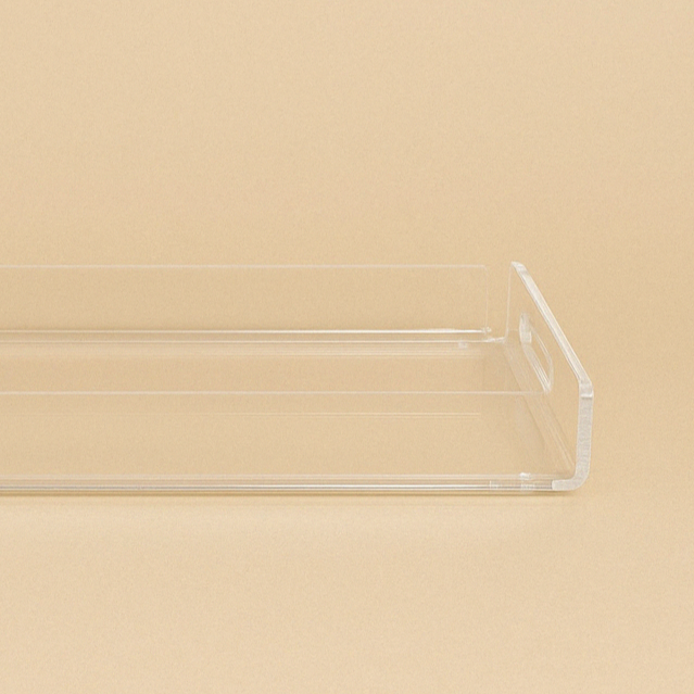HO-893A-ST Rectangular Acrylic Serving Tray - 37cm (W) x 24cm (L) x 5cm (H)