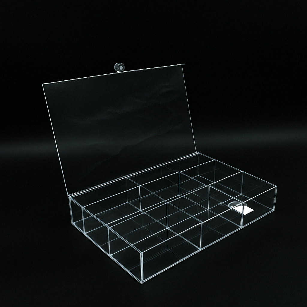 HO-775 Rectangular Acrylic Candy Box – 37cm (W) x 19cm (L) x 5cm (H)