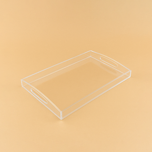 HO-843-ST Rectangular Acrylic Serving Tray - 41cm (W) x 27cm (L) x 3cm (H)