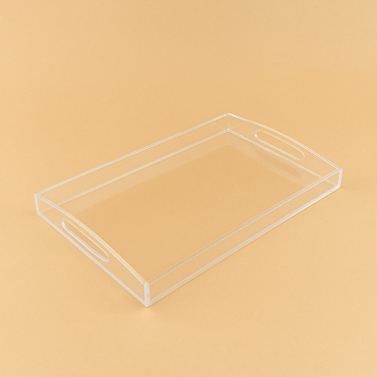 HO-843-MT Rectangular Acrylic Serving Tray - 44cm (W) x 29cm (L) x 3cm (H)