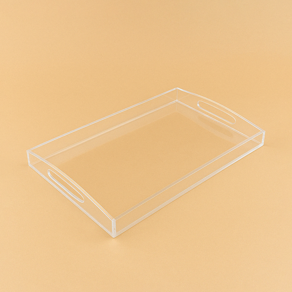 HO-843-MT Rectangular Acrylic Serving Tray - 44cm (W) x 29cm (L) x 3cm (H)