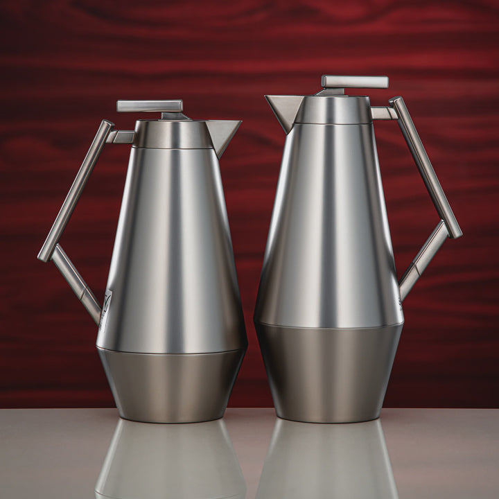 DDC-MN Vacuum Flask 2-Piece Set – Matt Nickel Finish – 0.7L & 1.0L | Siddiq Gifts Mussafah Abu Dhabi