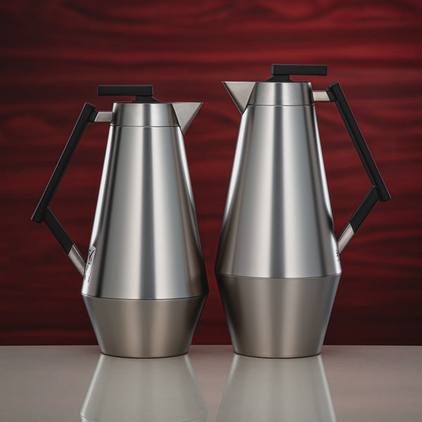 DDC-MNMBK Vacuum Flask 2-Piece Set – Matt Nickel & Matt Black – 0.75L and 1.0L | Siddiq Gifts Mussafah Abu Dhabi