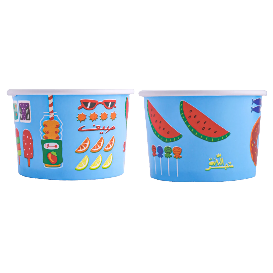 Summer Paper Bowls 8oz Pack of 25pcs