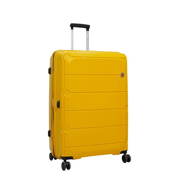 PC86391-4T – Pierre Cardin Trolley Bag with TSA Lock & Spinner Wheels – Yellow – Available in 21", 26", 30" & Beauty Case (14")