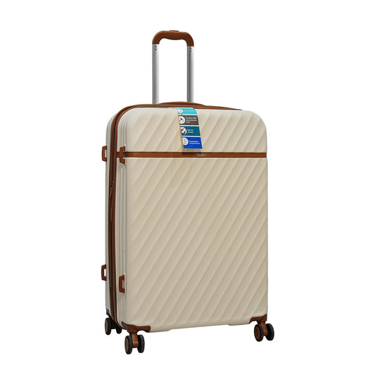TGB2403-3 – Goby London Trolley Case with Spinner Wheels & TSA Lock – Cream – Available in Small (20"), Medium (24") & Large (28")