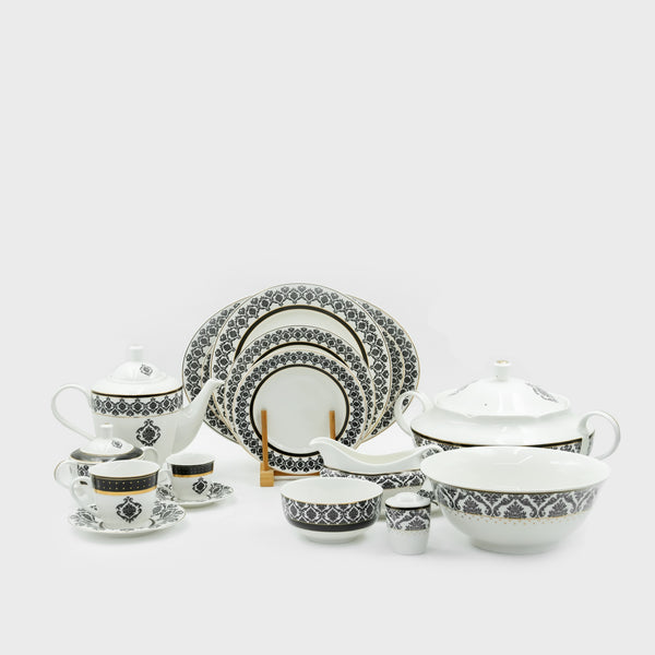 50679 A+B  Dinner Set  - 134 Pieces, Elegant Full-Service Tableware