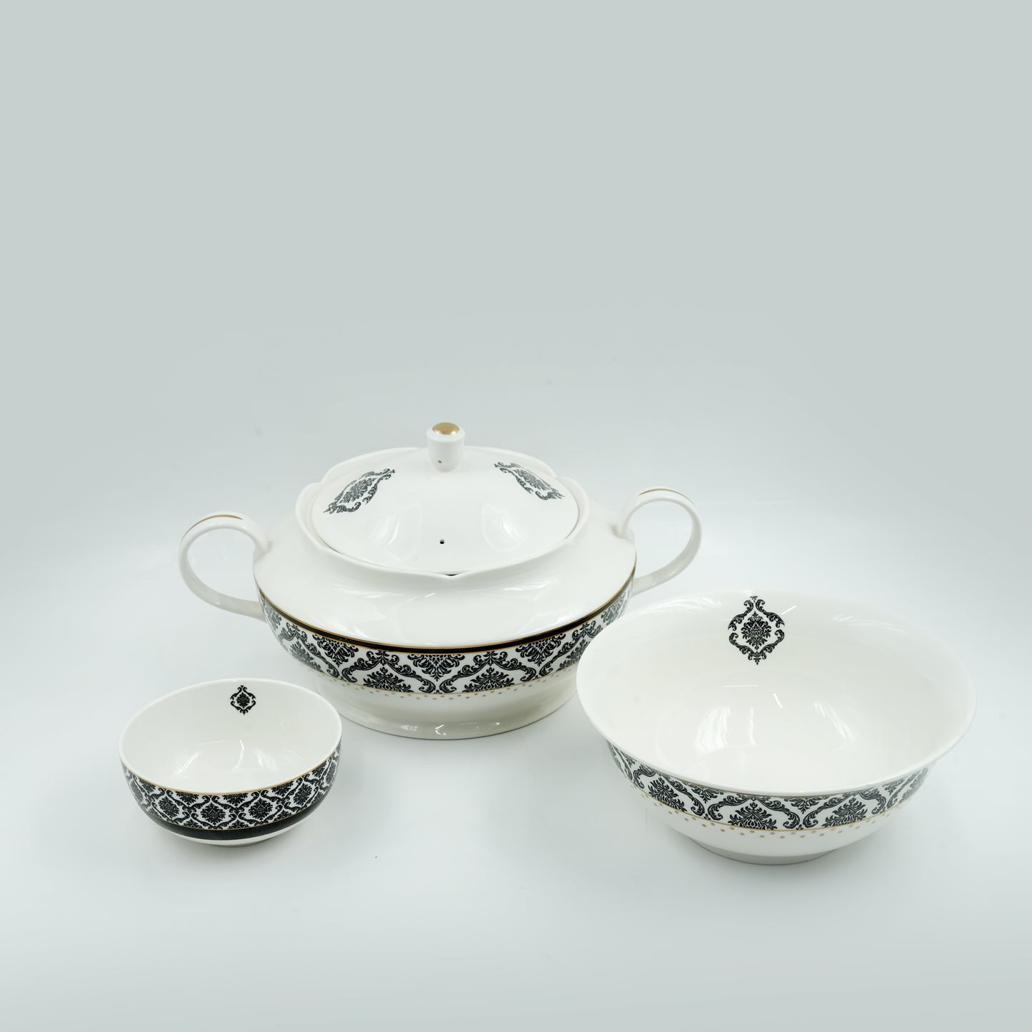 50679 A+B  Dinner Set  - 134 Pieces, Elegant Full-Service Tableware