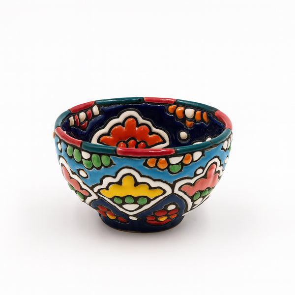 Ceramic Handmade Bowl – 8 cm Decorative Hand-Painted Serving Bowl