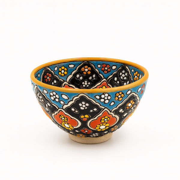 Ceramic Handmade Yoghurt Bowl – 11 cm Decorative Hand-Painted Bowl