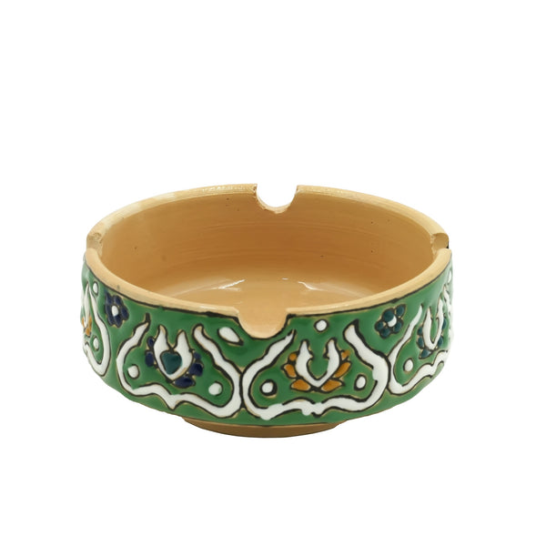 Ceramic Handmade Ashtray – 12 cm Decorative Hand-Painted Round Ash Holder