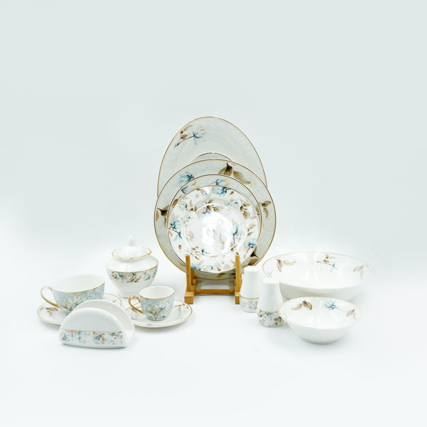 DS-24G056 Dinner Set – 57-Piece Elegant Porcelain Tableware Set