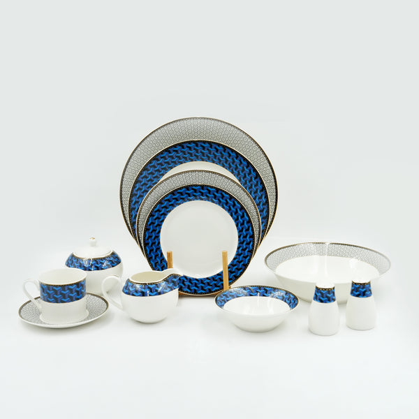 RM-272 Porcelain Dinner Set – 45-Piece Elegant Tableware Collection