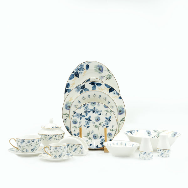 DS-24A197 Dinner Set – 57-Piece Elegant Porcelain Tableware Collection