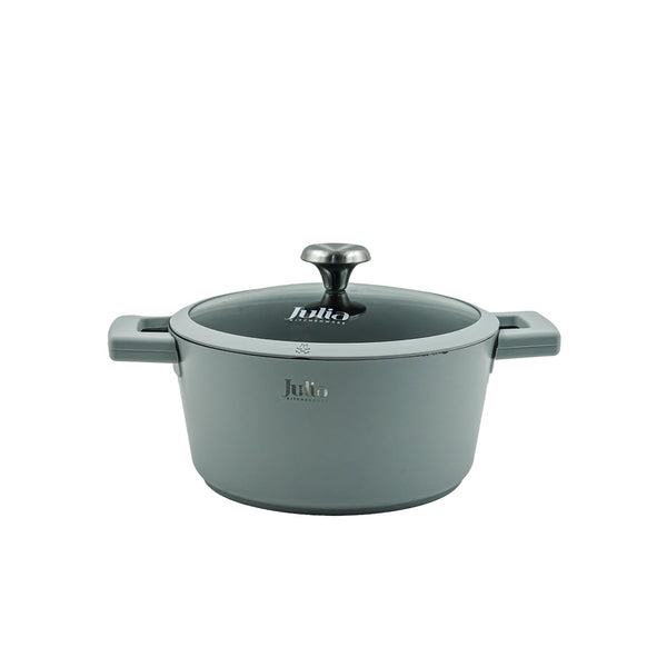 JU1078 – Elite-Lux Casserole with Lid – 28cm – Light Gray