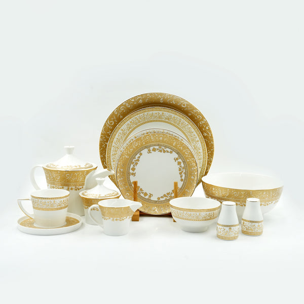 MK-357 Dinner Set – 47-Piece Fine Porcelain Tableware Collection
