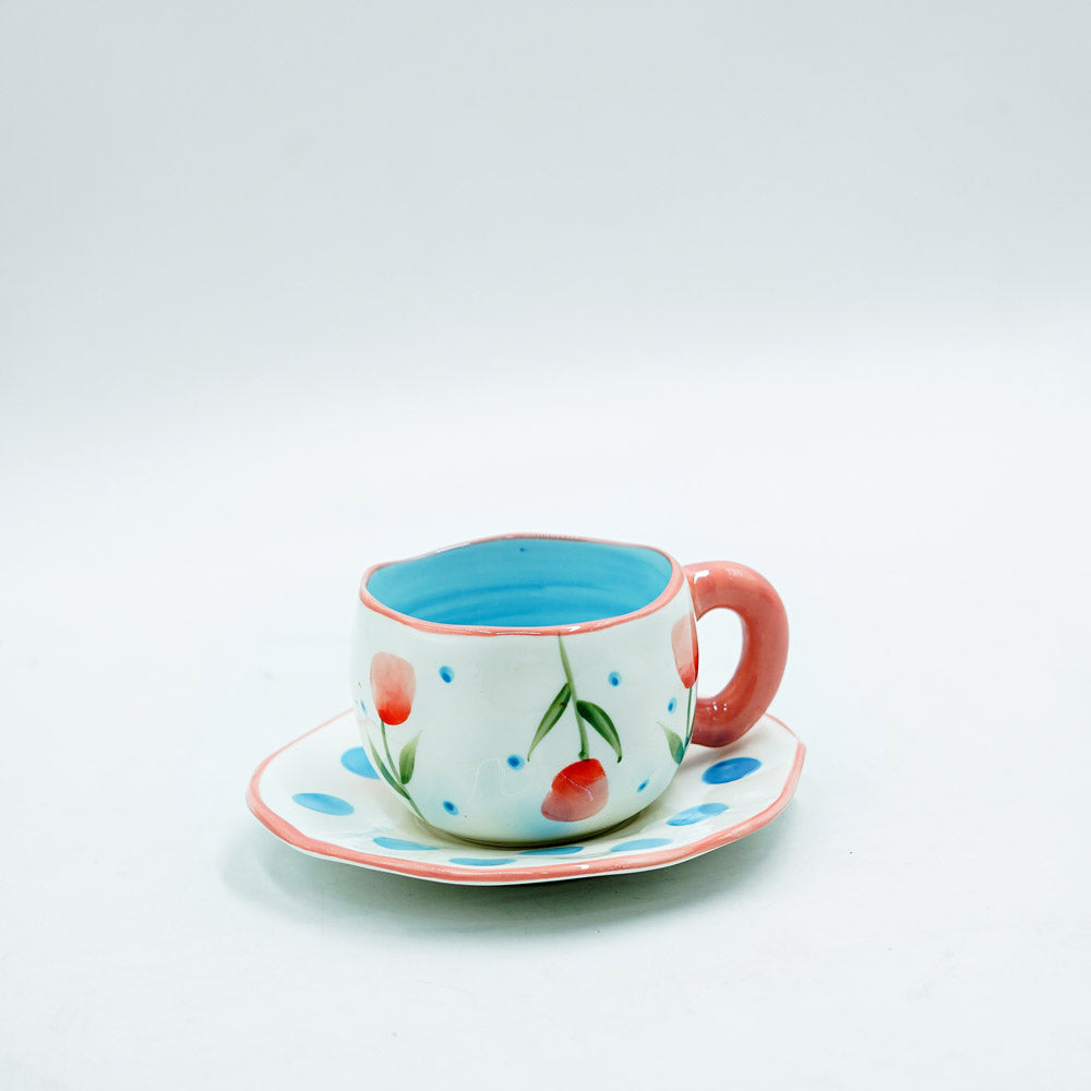 97168-03 Ceramic Cup & Saucer