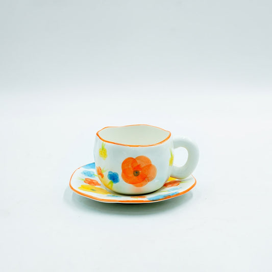 97168-04 Ceramic Cup & Saucer