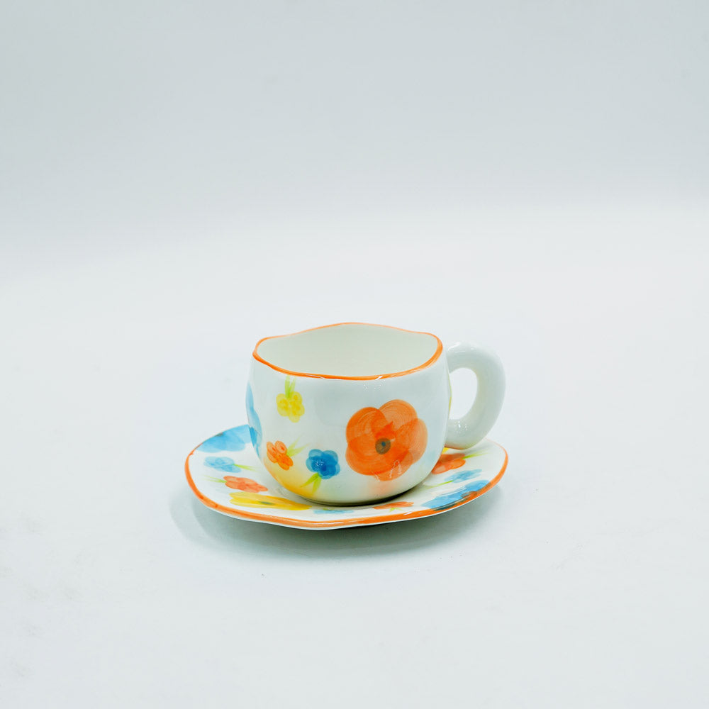 97168-04 Ceramic Cup & Saucer