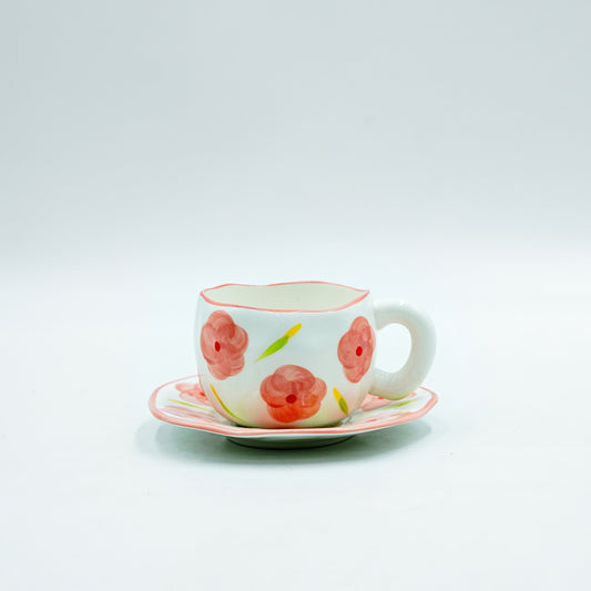 97168-01 Ceramic Cup & Saucer