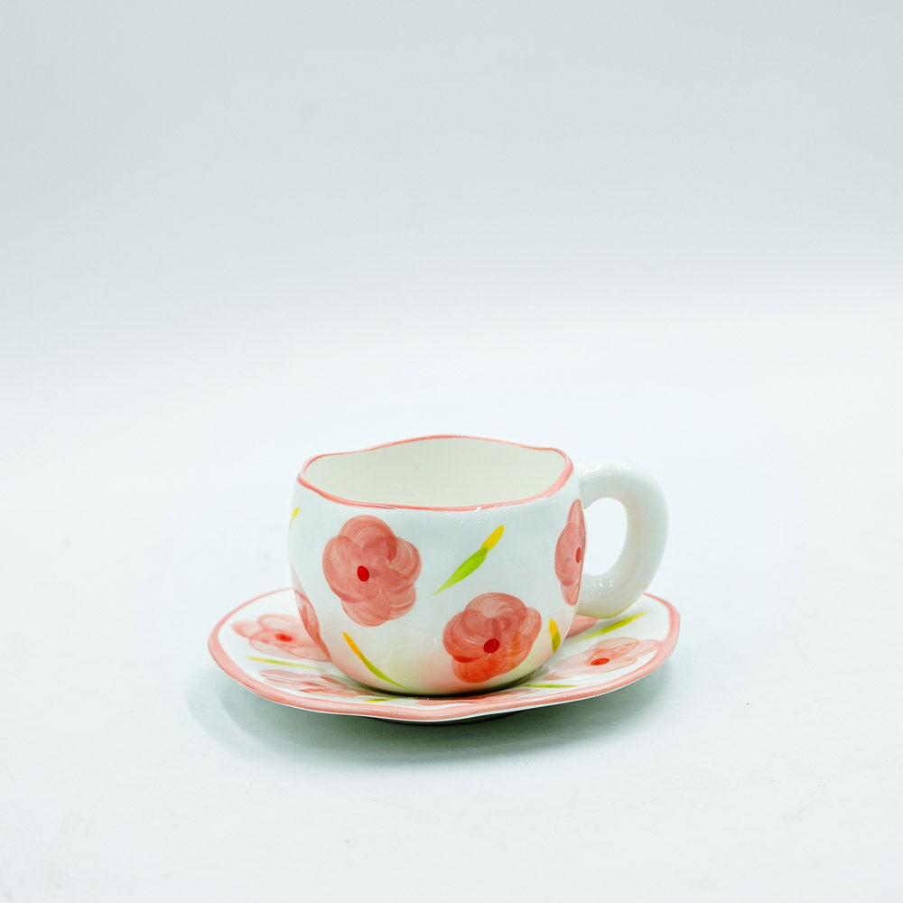 97168-01 Ceramic Cup & Saucer