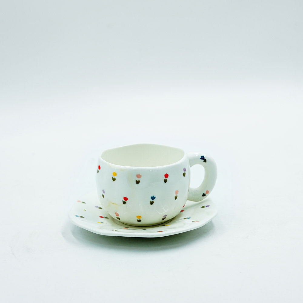 97168-02 Ceramic Cup & Saucer