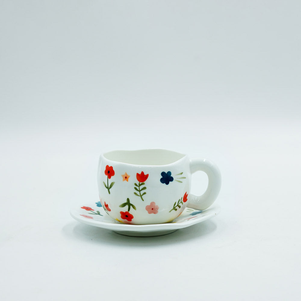 97168-07 Ceramic Cup & Saucer