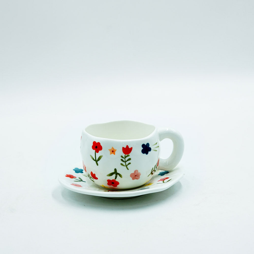 97168-07 Ceramic Cup & Saucer