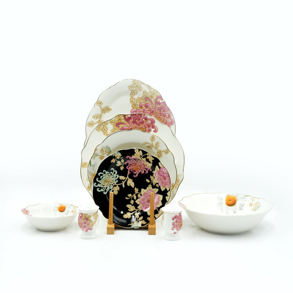 TRJ21061 Porcelain Dinner Set – 29-Piece Elegant Tableware Collection