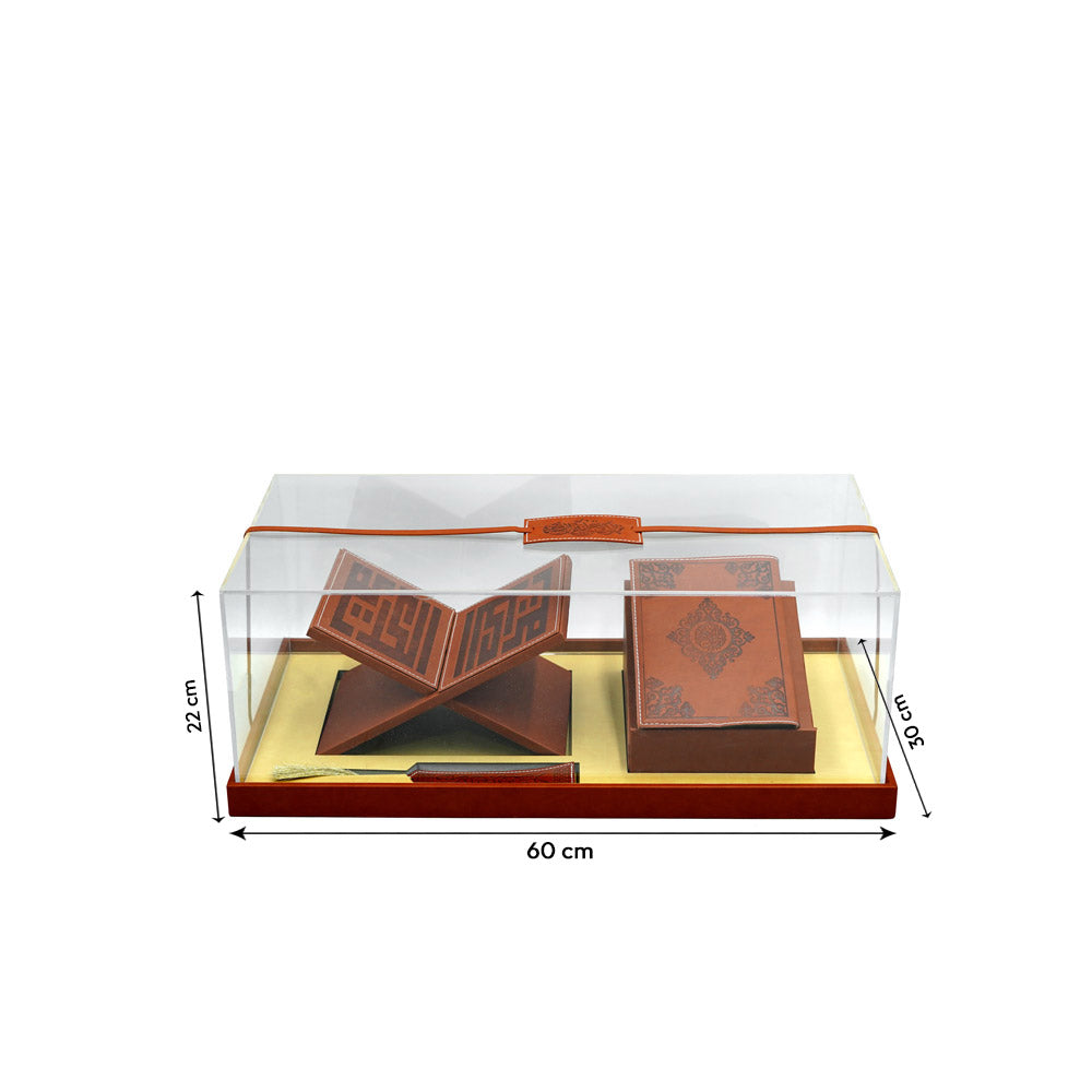 23R305 Acrylic Quran Box With Quran Holder(30W x 60L x 22H)