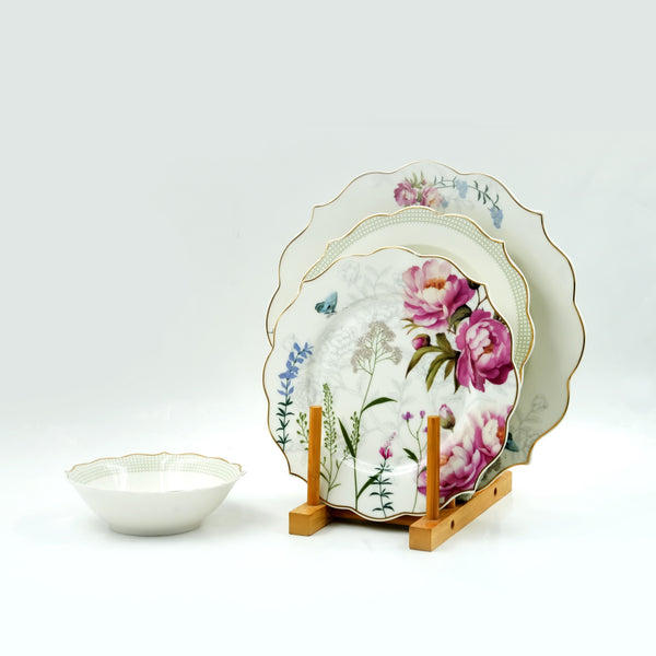 GP-60 Porcelain Dinner Set – 24-Piece Elegant Tableware Collection